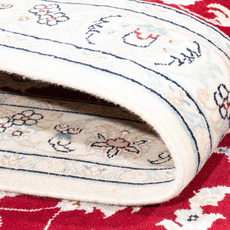 Tapis de couloir Tapis persan - Nain - Premium - 292 x 80 cm - rouge