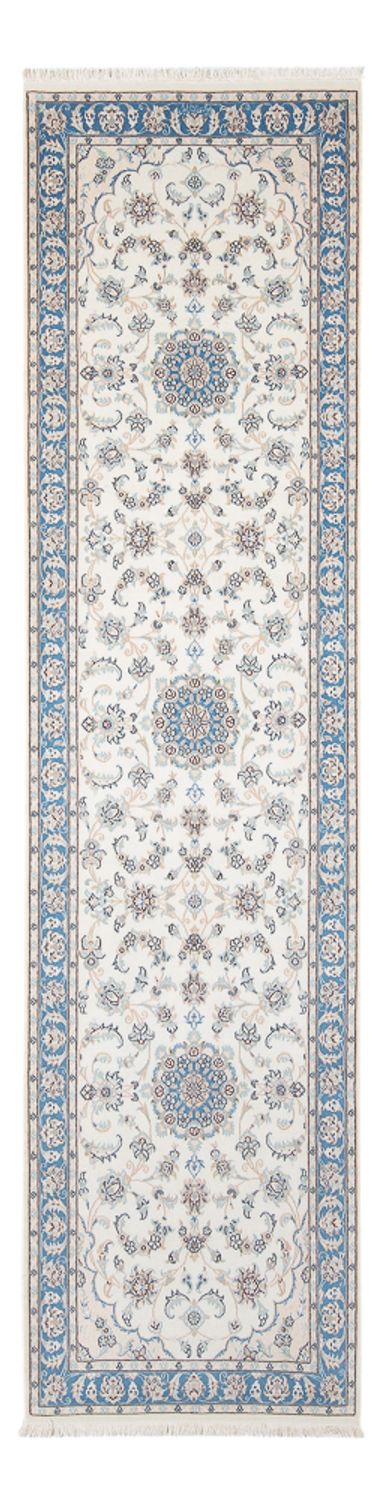 Tapis de couloir Tapis persan - Nain - Premium - 288 x 80 cm - crème