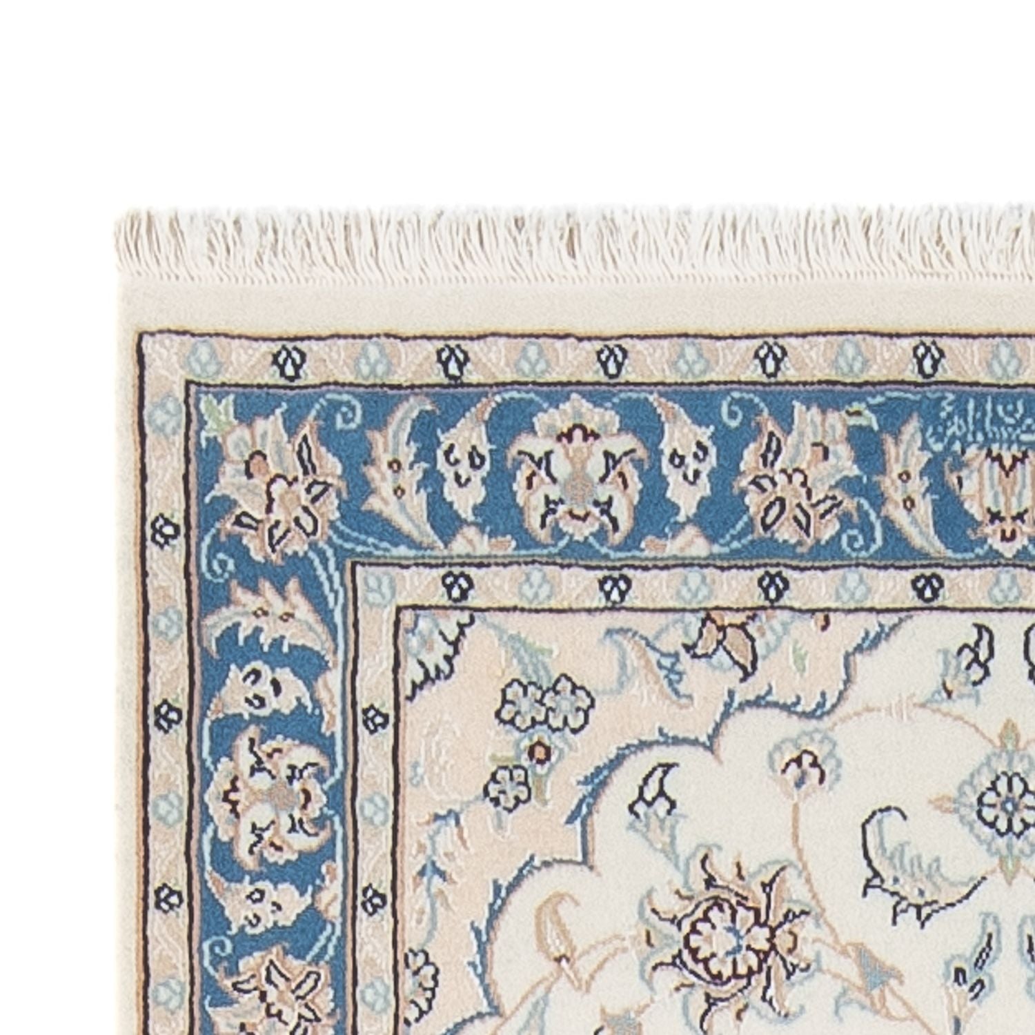 Tapis de couloir Tapis persan - Nain - Premium - 288 x 80 cm - crème