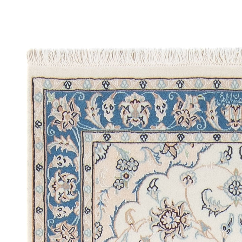 Tapis de couloir Tapis persan - Nain - Premium - 288 x 80 cm - crème