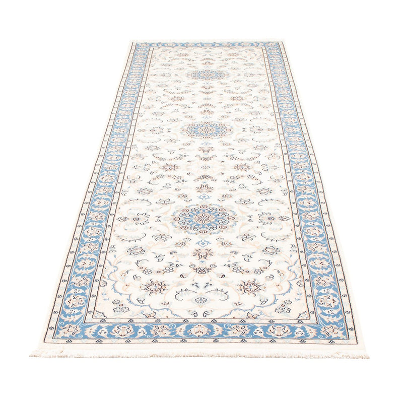 Tapis de couloir Tapis persan - Nain - Premium - 288 x 80 cm - crème
