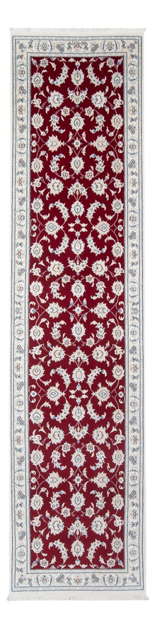 Tapis de couloir Tapis persan - Nain - Premium - 300 x 81 cm - rouge
