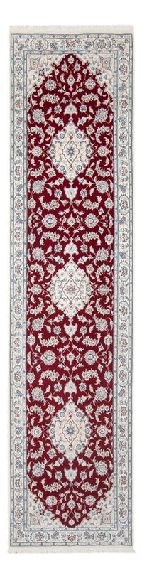 Tapis de couloir Tapis persan - Nain - Premium - 300 x 82 cm - rouge