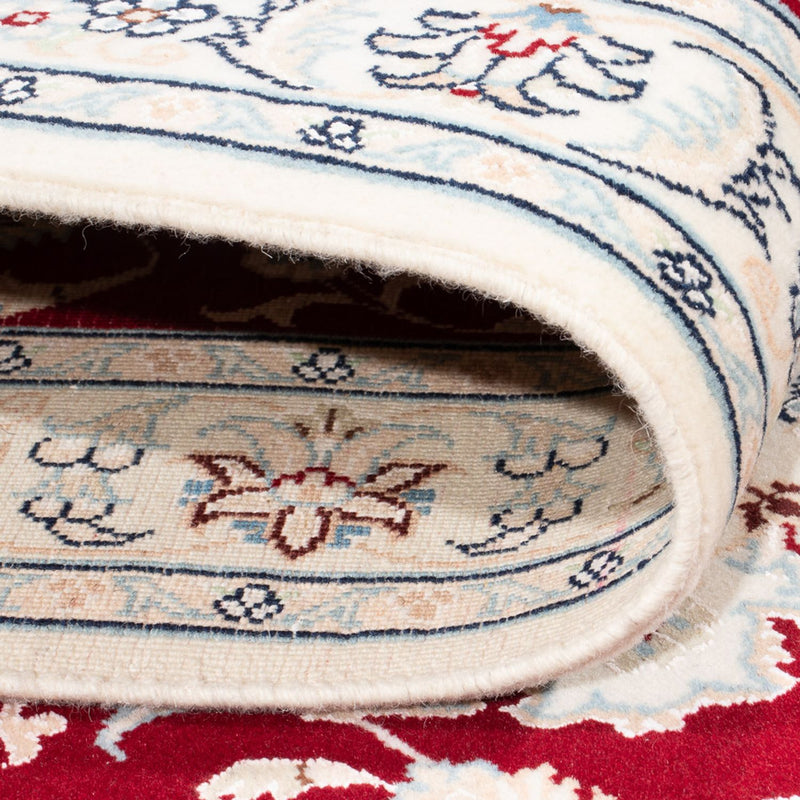 Tapis de couloir Tapis persan - Nain - Premium - 300 x 82 cm - rouge
