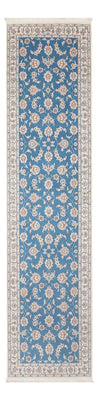 Tapis de couloir Tapis persan - Nain - Premium - 298 x 80 cm - bleu