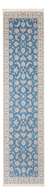 Tapis de couloir Tapis persan - Nain - Premium - 298 x 80 cm - bleu