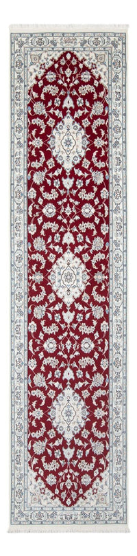 Tapis de couloir Tapis persan - Nain - Premium - 290 x 80 cm - rouge