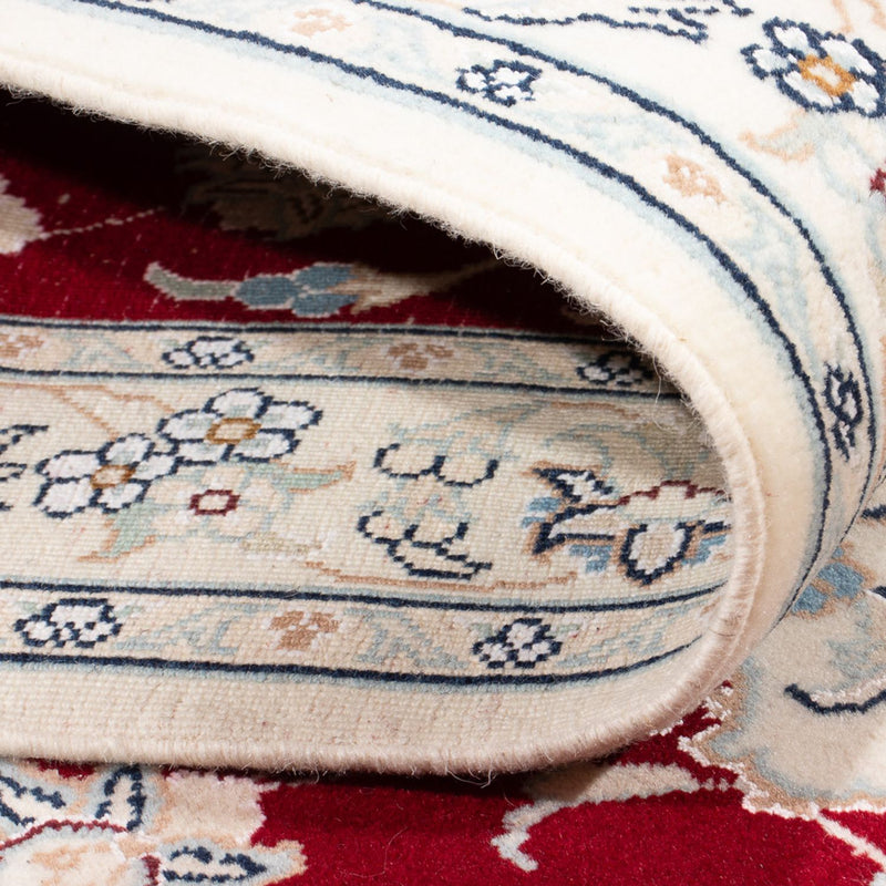 Tapis de couloir Tapis persan - Nain - Premium - 290 x 80 cm - rouge
