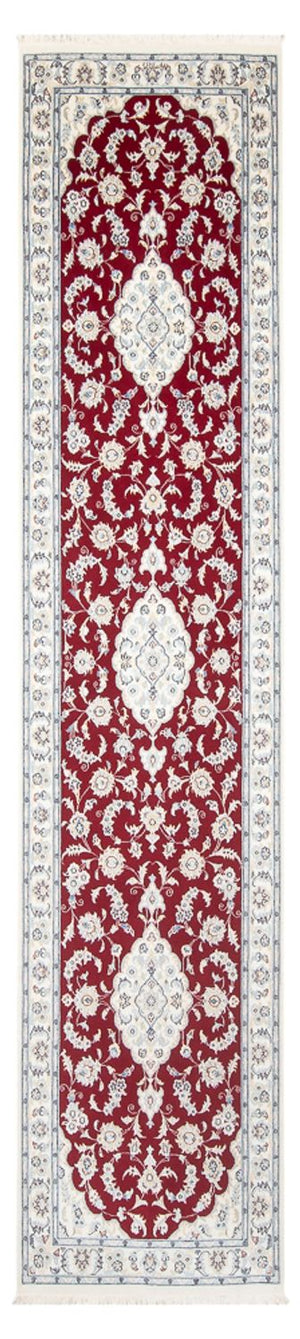 Tapis de couloir Tapis persan - Nain - Premium - 346 x 84 cm - rouge