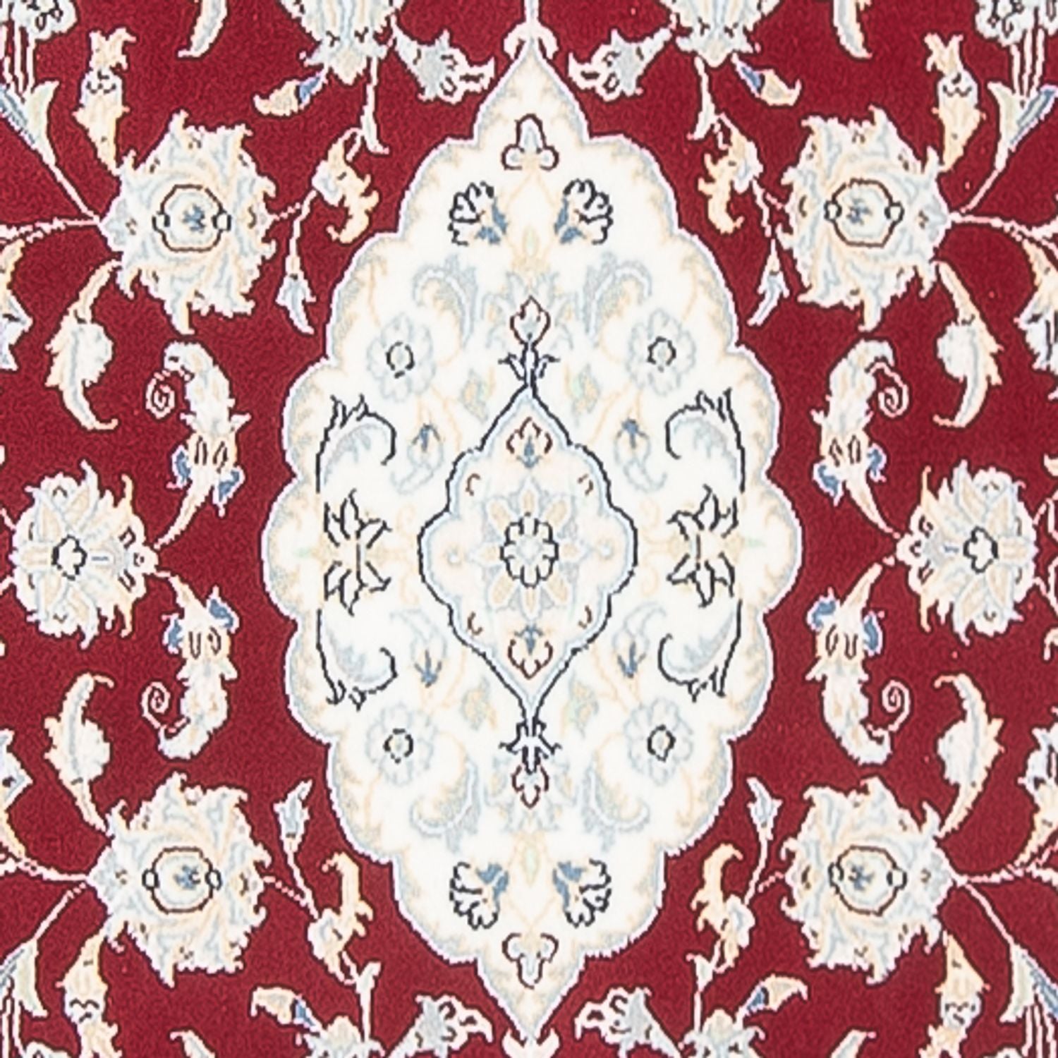 Tapis de couloir Tapis persan - Nain - Premium - 346 x 84 cm - rouge