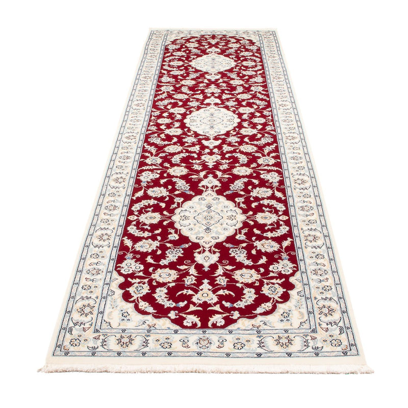 Tapis de couloir Tapis persan - Nain - Premium - 346 x 84 cm - rouge