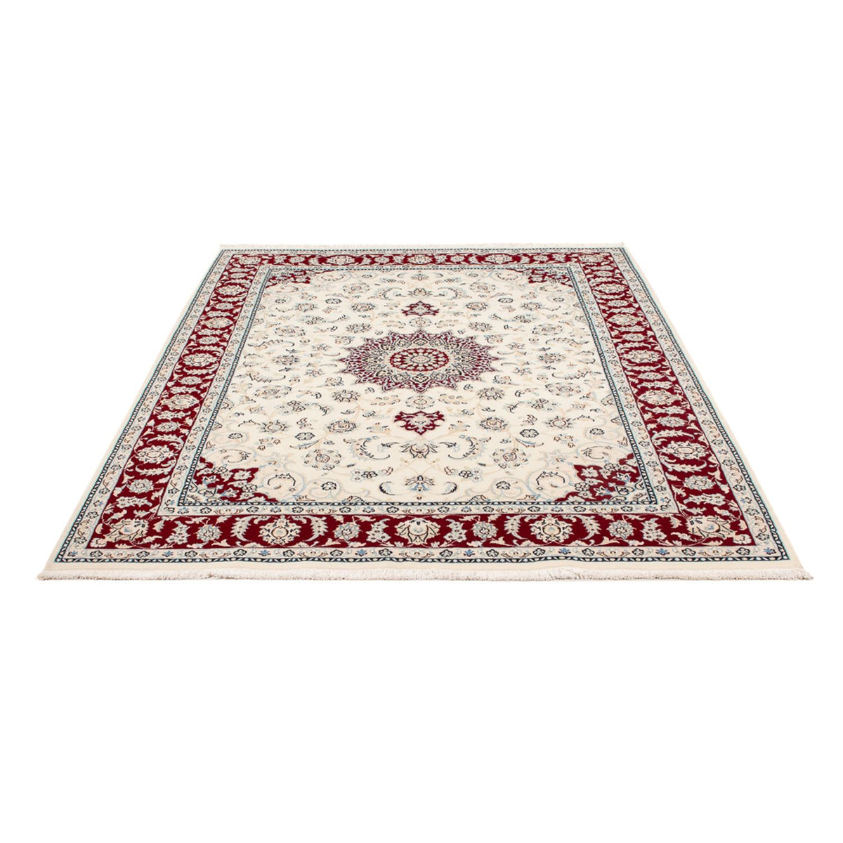 Tapis persan - Nain - Premium - 193 x 150 cm - crème