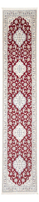 Tapis de couloir Tapis persan - Nain - Premium - 382 x 89 cm - rouge