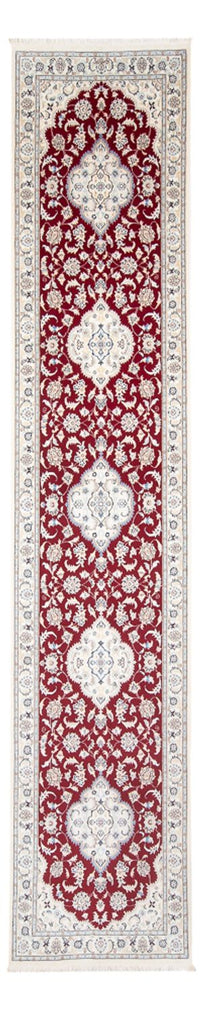 Tapis de couloir Tapis persan - Nain - Premium - 382 x 89 cm - rouge