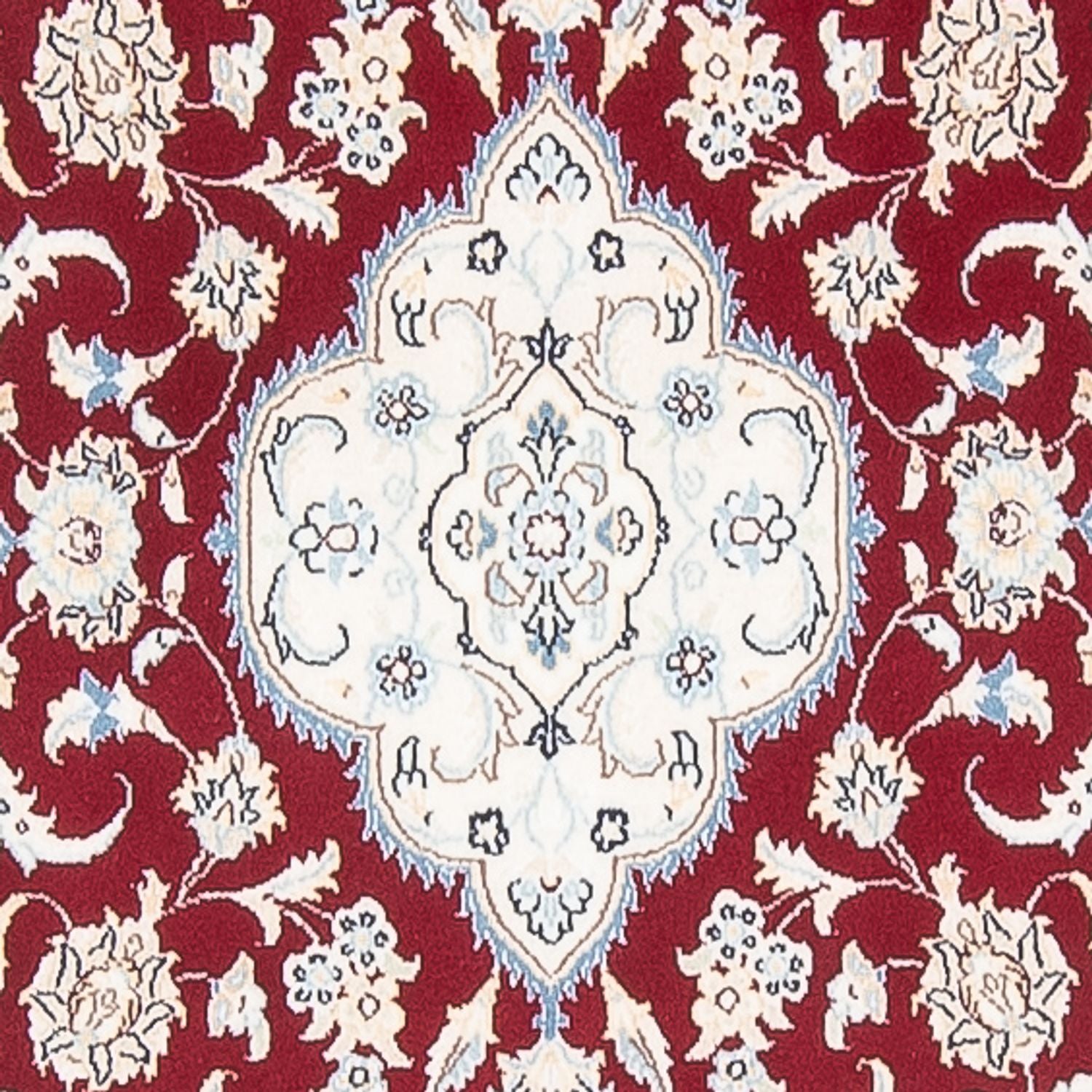 Tapis de couloir Tapis persan - Nain - Premium - 382 x 89 cm - rouge