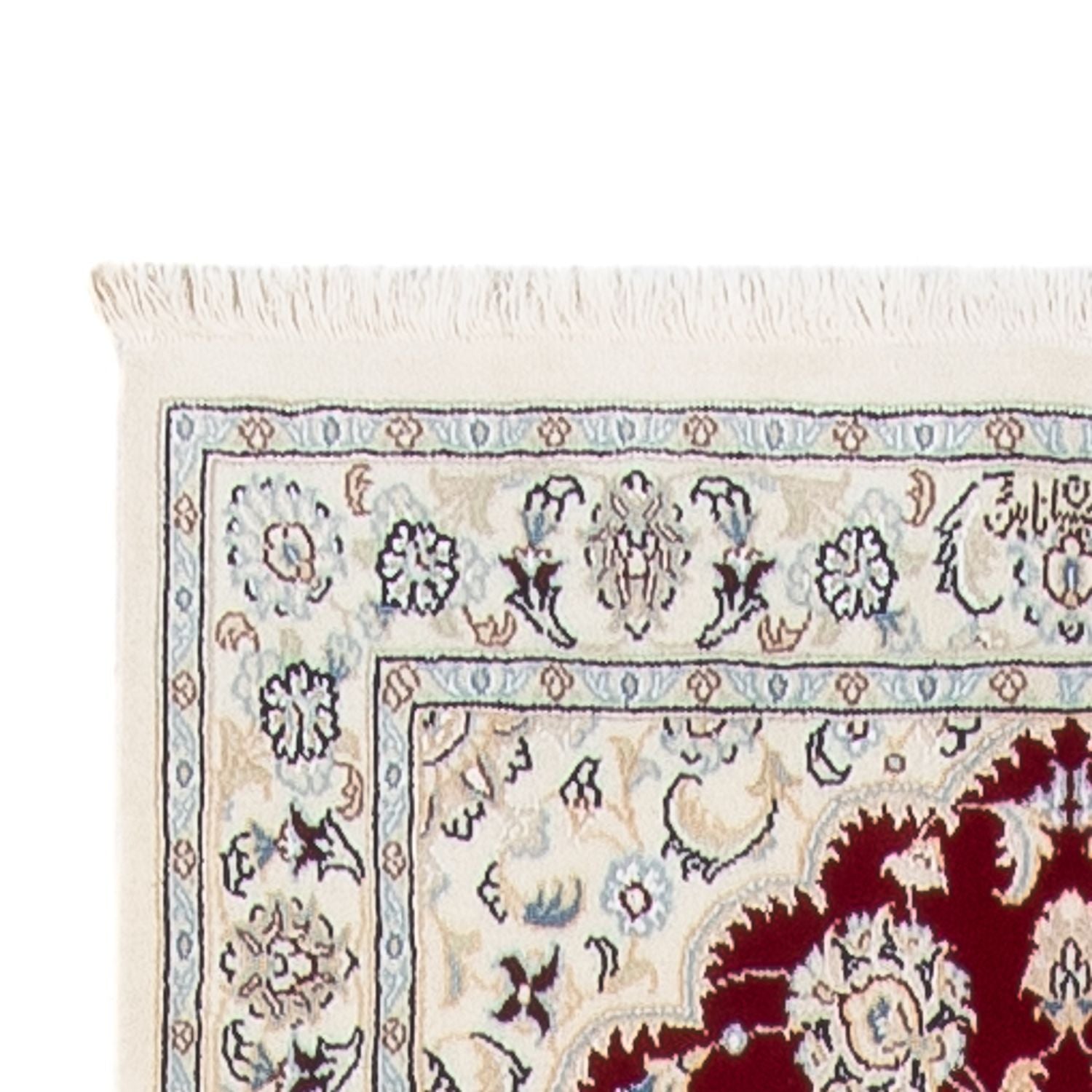Tapis de couloir Tapis persan - Nain - Premium - 382 x 89 cm - rouge