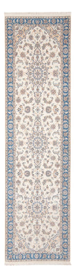 Tapis de couloir Tapis persan - Nain - Premium - 296 x 90 cm - crème