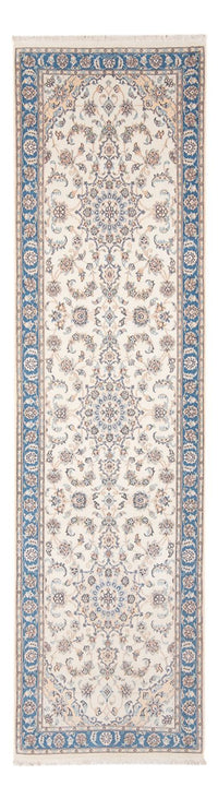 Tapis de couloir Tapis persan - Nain - Premium - 296 x 90 cm - crème