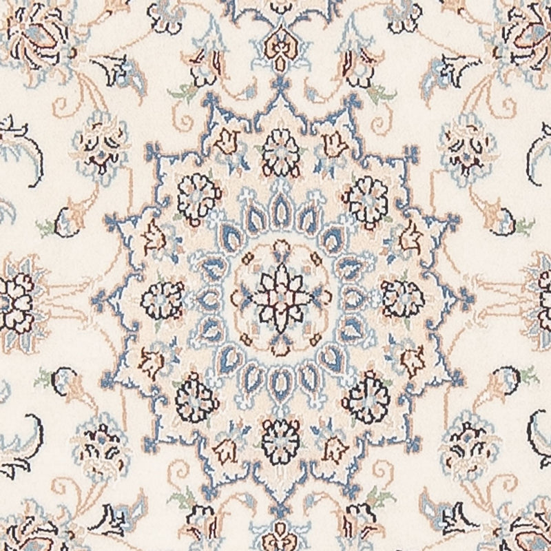 Tapis de couloir Tapis persan - Nain - Premium - 296 x 90 cm - crème