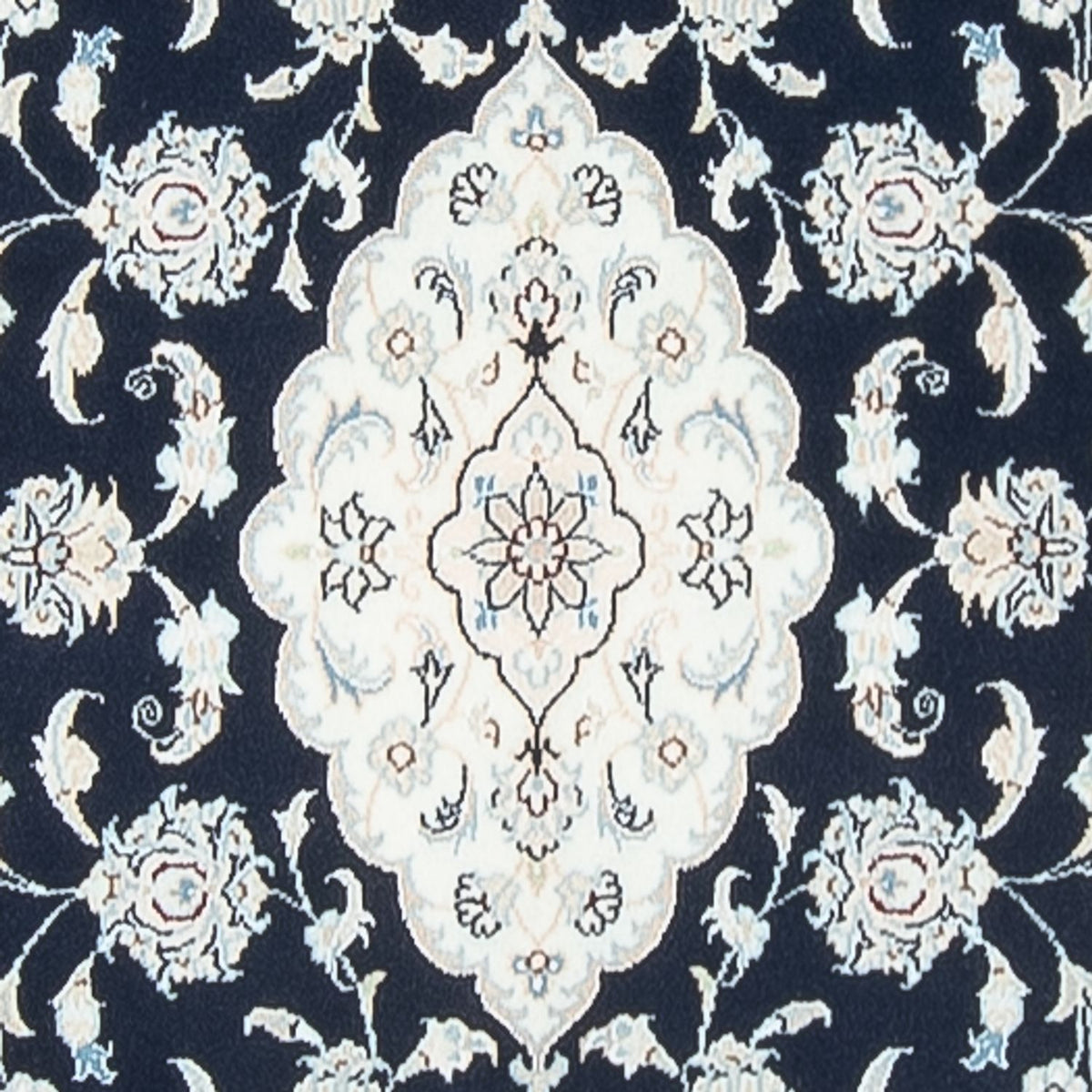 Tapis de couloir Tapis persan - Nain - Premium - 347 x 87 cm - bleu foncé