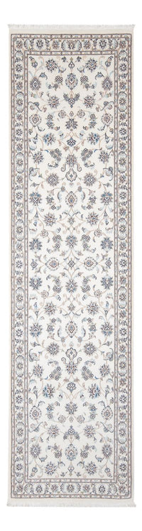Tapis de couloir Tapis persan - Nain - Premium - 296 x 88 cm - crème