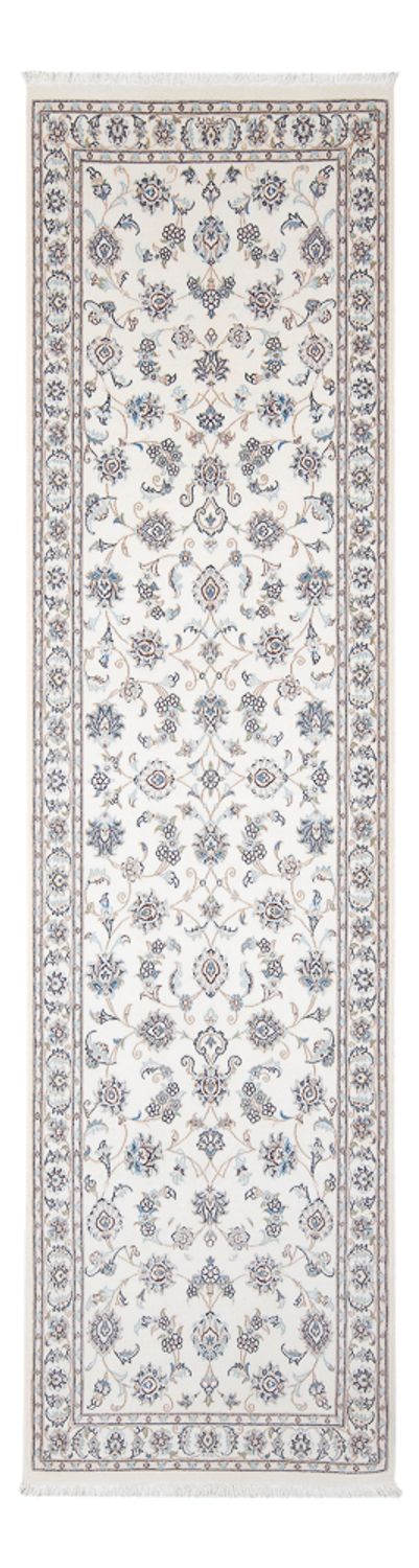 Tapis de couloir Tapis persan - Nain - Premium - 296 x 88 cm - crème