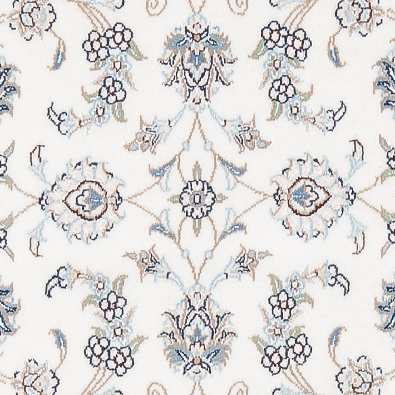 Tapis de couloir Tapis persan - Nain - Premium - 296 x 88 cm - crème