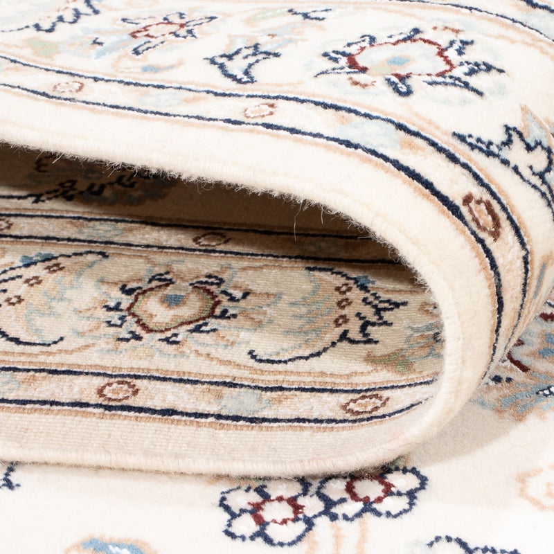 Tapis de couloir Tapis persan - Nain - Premium - 296 x 88 cm - crème