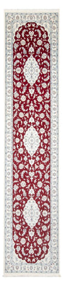 Tapis de couloir Tapis persan - Nain - Premium - 352 x 85 cm - rouge