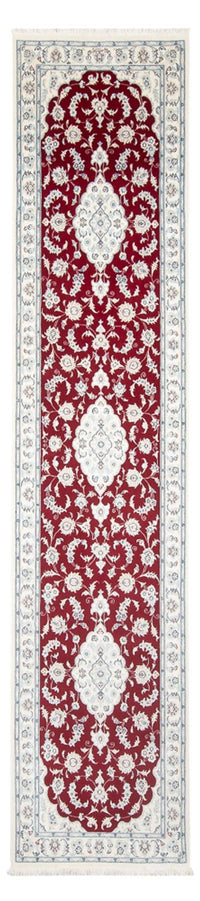 Tapis de couloir Tapis persan - Nain - Premium - 352 x 85 cm - rouge