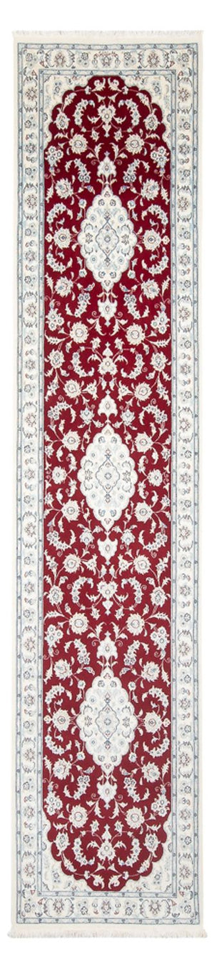Tapis de couloir Tapis persan - Nain - Premium - 352 x 85 cm - rouge