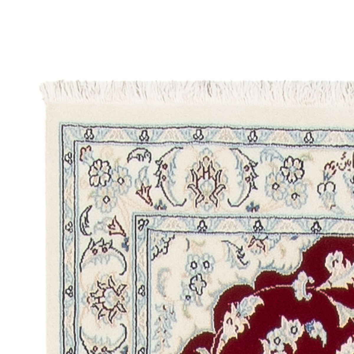 Tapis de couloir Tapis persan - Nain - Premium - 352 x 85 cm - rouge