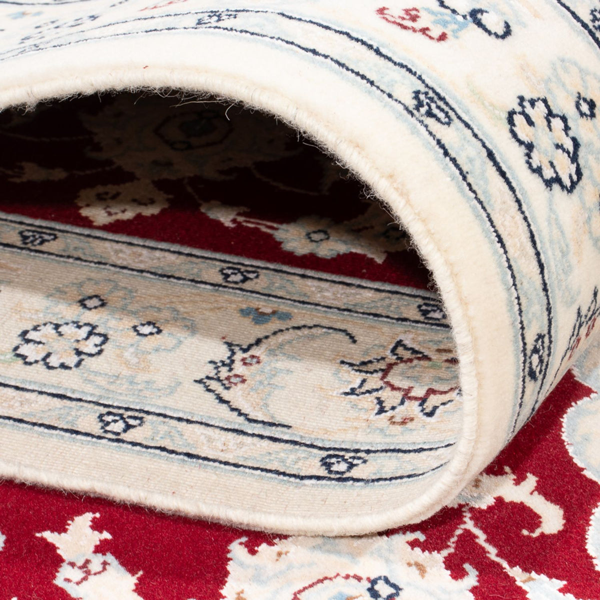 Tapis de couloir Tapis persan - Nain - Premium - 352 x 85 cm - rouge