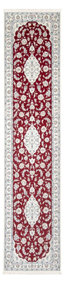 Tapis de couloir Tapis persan - Nain - Premium - 347 x 87 cm - rouge