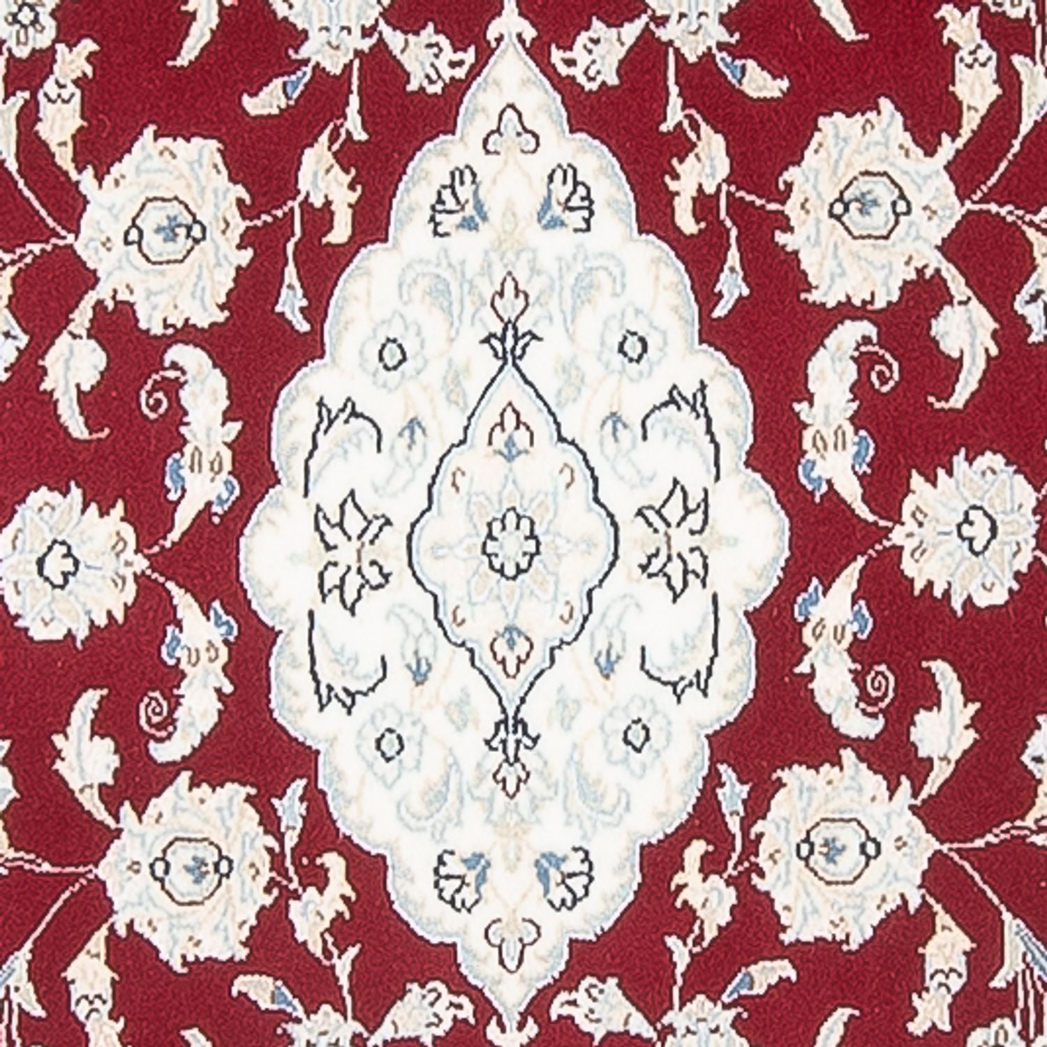 Tapis de couloir Tapis persan - Nain - Premium - 347 x 87 cm - rouge