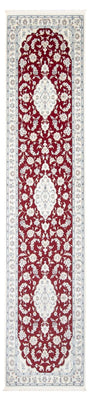 Tapis de couloir Tapis persan - Nain - Premium - 350 x 85 cm - rouge