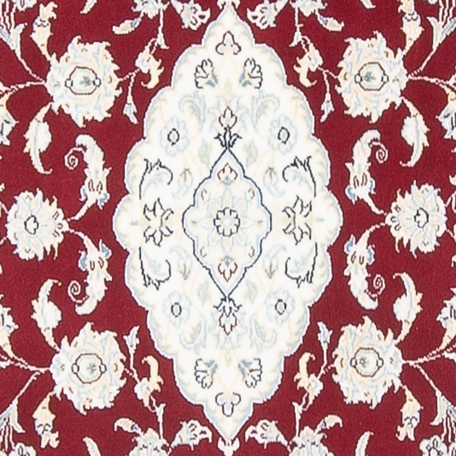 Tapis de couloir Tapis persan - Nain - Premium - 350 x 85 cm - rouge