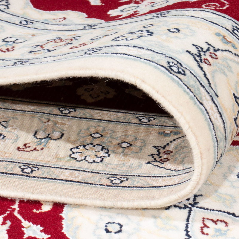 Tapis de couloir Tapis persan - Nain - Premium - 350 x 85 cm - rouge