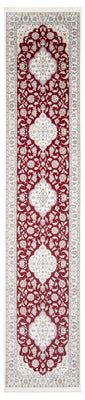 Tapis de couloir Tapis persan - Nain - Premium - 393 x 90 cm - rouge