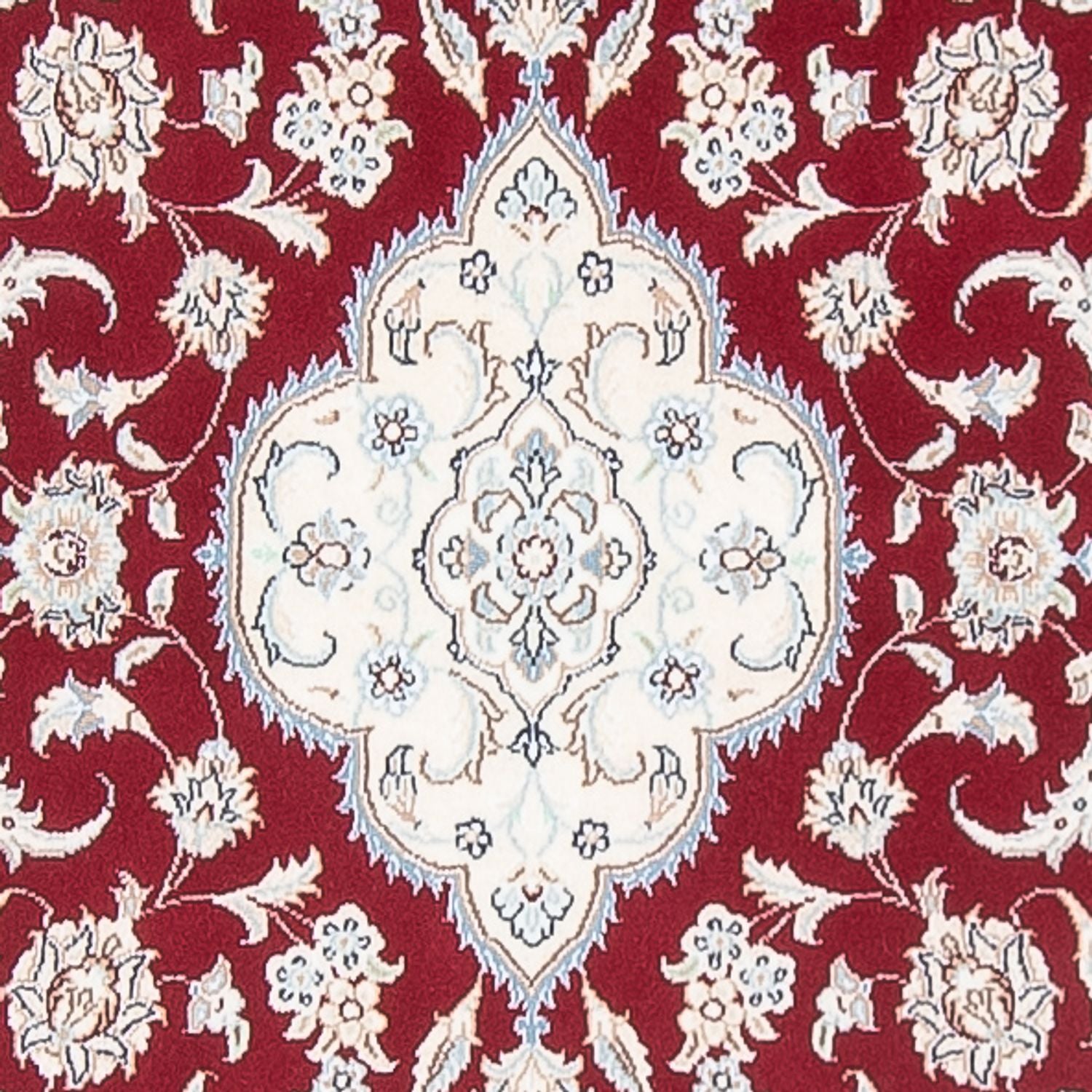 Tapis de couloir Tapis persan - Nain - Premium - 393 x 90 cm - rouge