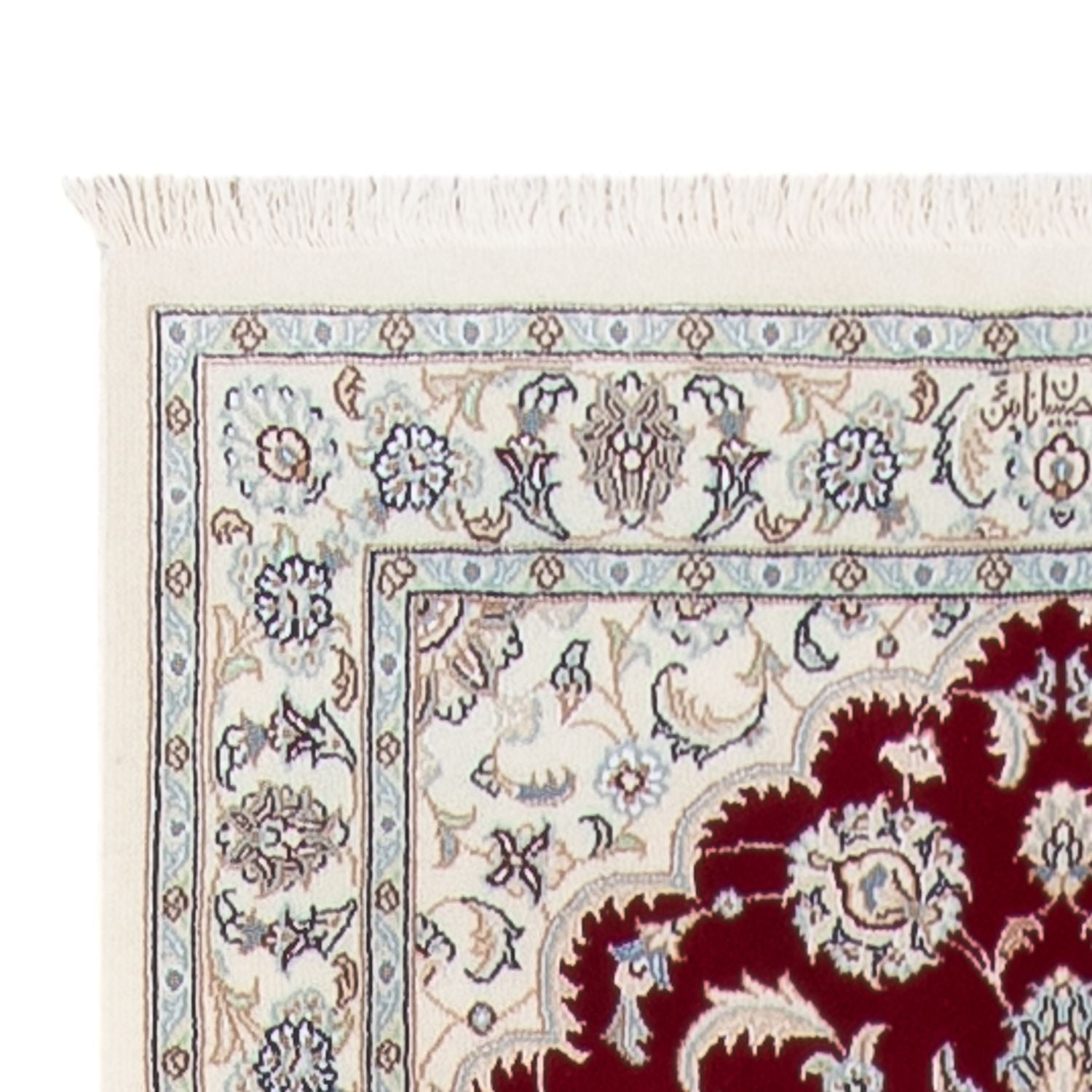 Tapis de couloir Tapis persan - Nain - Premium - 393 x 90 cm - rouge