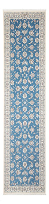 Tapis de couloir Tapis persan - Nain - Premium - 307 x 80 cm - bleu