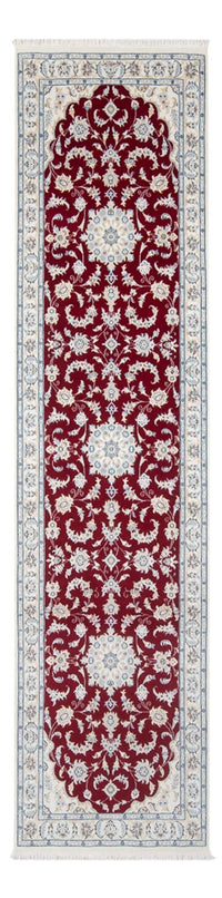 Tapis de couloir Tapis persan - Nain - Premium - 304 x 82 cm - rouge