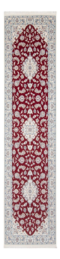 Tapis de couloir Tapis persan - Nain - Premium - 311 x 82 cm - rouge