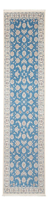 Tapis de couloir Tapis persan - Nain - Premium - 312 x 80 cm - bleu