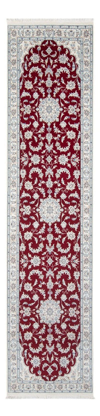 Tapis de couloir Tapis persan - Nain - Premium - 297 x 80 cm - rouge