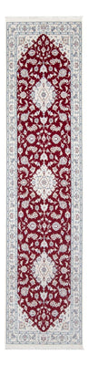 Tapis de couloir Tapis persan - Nain - Premium - 292 x 80 cm - rouge