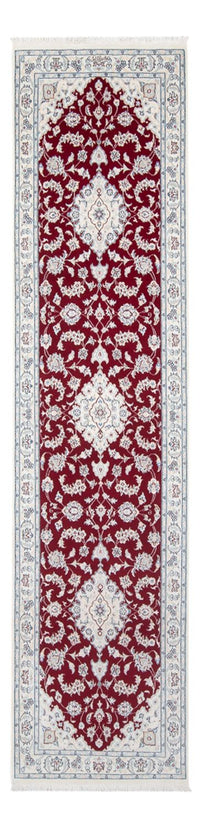 Tapis de couloir Tapis persan - Nain - Premium - 292 x 80 cm - rouge