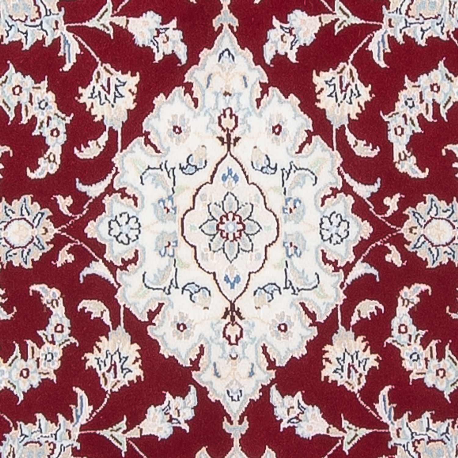 Tapis de couloir Tapis persan - Nain - Premium - 292 x 80 cm - rouge