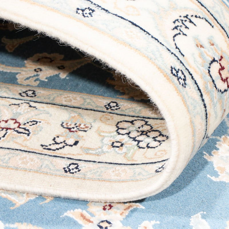 Tapis de couloir Tapis persan - Nain - Premium - 308 x 81 cm - bleu